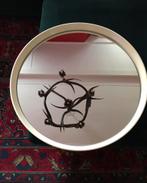 Vintage ronde spiegel (66cm). Zeer goede staat. Zie foto’s, Antiek en Kunst, Ophalen, Rond