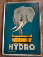 Belgisch bordje van Hydro 1946,, FR blik, Fr. Delamare, Ophalen, Zo goed als nieuw
