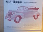 Folder OPEL Olympia, Frans, 1950, Livres, Autos | Brochures & Magazines, Opel, Envoi