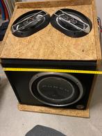 Woofer, speakers en versterker, Ophalen, Gebruikt