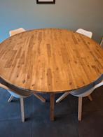 ronde houten tafel 150cm, Huis en Inrichting, Tafels | Eettafels, Ophalen, Gebruikt
