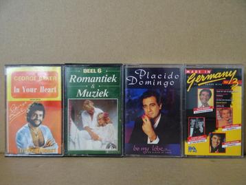 Collectie van 4 cassettebandjes 1978-1995 o.a. George Baker