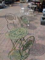 Gietijzeren smeedijzeren tuinset in 3 kleuren verkrijgbaar!, Tuin en Terras, Ophalen, Nieuw