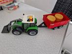 Playmobil tractor met aanhangwagen, Kinderen en Baby's, Ophalen