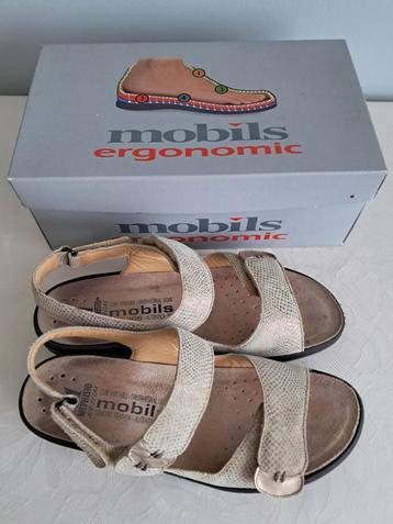 sandales beiges Mephisto Mobils T 40, Mephisto, Enlèvement ou Envoi, Beige, Comme neuf