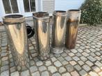 Inox schouw rookafvoer, Doe-het-zelf en Bouw, Buizen en Afvoer, Ophalen, Zo goed als nieuw, Inox