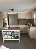 Complete keuken (creme) te koop, Huis en Inrichting, Keuken | Complete keukens, Ophalen, Gebruikt, Hoekkeuken, Hout