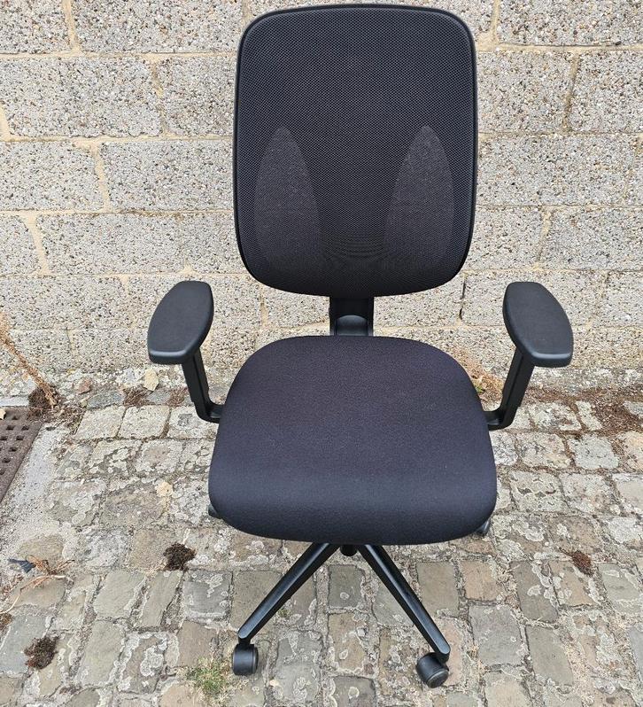 Fauteuil de bureau ergonomique Giroflex 353-8029, Maison & Meubles, Chaises de bureau, Comme neuf, Chaise de bureau, Noir, Ergonomique