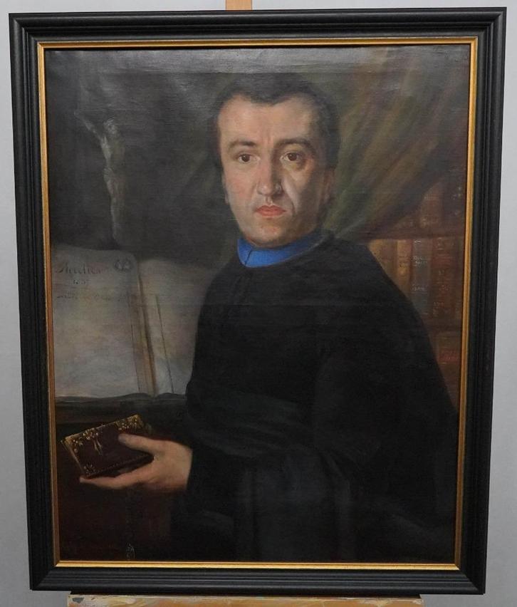 Auguste DE SUCCA (XIX) Antiek schilderij op doek, gesigneerd, Antiek en Kunst, Kunst | Schilderijen | Klassiek, Ophalen of Verzenden