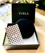 Zwarte leren portemonnee van Furla als nieuw., Overige merken, Zwart, Ophalen of Verzenden, Zo goed als nieuw