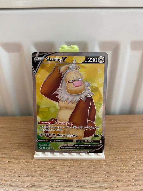 Slaking V Full Art 077/078 - Pokemon kaart, Hobby en Vrije tijd, Verzamelkaartspellen | Pokémon, Nieuw, Losse kaart, Foil, Ophalen of Verzenden