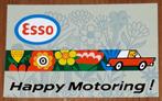 Vintage sticker Esso Happy Motoring! Oil Petroleum retro, Verzamelen, Auto of Motor, Ophalen of Verzenden, Zo goed als nieuw