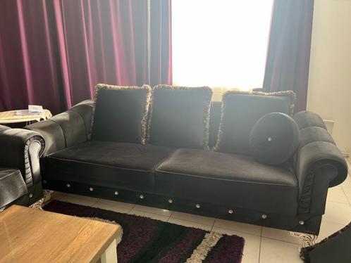 Velvet banken in nieuwstaat, Huis en Inrichting, Zetels | Zetels, Zo goed als nieuw, Hoekbank, Overige maten, 150 tot 200 cm, Minder dan 75 cm