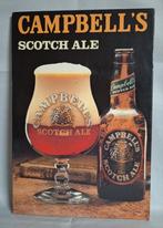 Café reclame bord Campbell's Scotch Ale 1988, Verzamelen, Ophalen of Verzenden, Gebruikt, Reclamebord