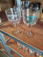 Oude gezuurde bierglazen het sas ecluse, Verzamelen, Ophalen of Verzenden