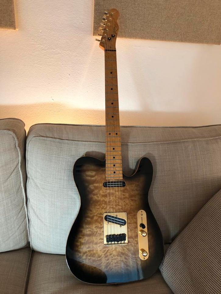 Zwier Telecaster met Joe Barden pickups en piezo brug, Muziek en Instrumenten, Snaarinstrumenten | Gitaren | Elektrisch, Zo goed als nieuw
