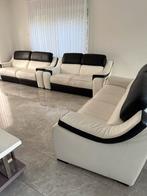 Lederen zetels, Huis en Inrichting, Zetels | Complete zithoeken, Ophalen, Zo goed als nieuw