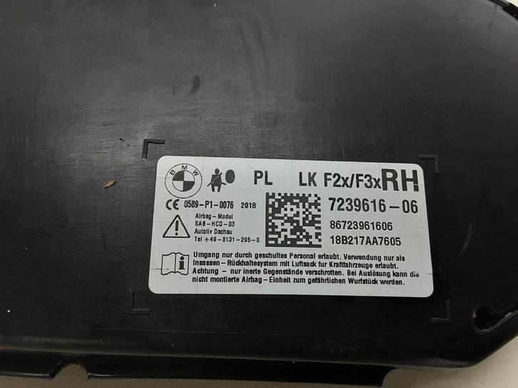 STOEL AIRBAG RECHTS VOOR BMW 1 serie (F20) (723961606), Auto-onderdelen, Overige Auto-onderdelen, BMW, Gebruikt