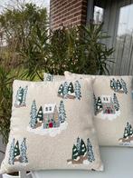 Kussens Kerstmotief, Enlèvement, Neuf, Beige, Carré