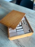 Houten blokkendoos, Ophalen, Gebruikt