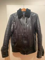 Lederen jas met pels van Matinique (L), Enlèvement, Porté, Taille 52/54 (L), Noir