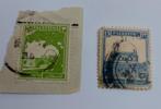 2 oude postzegels Palestina, Postzegels en Munten, Ophalen of Verzenden, Gestempeld, Midden-Oosten