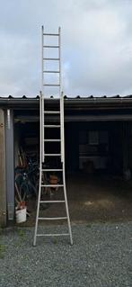Aluminium lader 10 sporten per deel. 2 delig., Doe-het-zelf en Bouw, Ladders en Trappen, Ophalen, Ladder