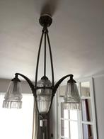 Prachtige Art deco luchter, Huis en Inrichting, Lampen | Kroonluchters, Ophalen, Zo goed als nieuw, Glas, Art deco