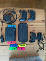Nintendo Switch met accessoires, Gebruikt, Ophalen of Verzenden, Switch Original, Met 3 controllers of meer