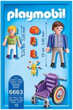 Playmobil fauteuil roulant 6663, Ophalen of Verzenden, Zo goed als nieuw, Complete set
