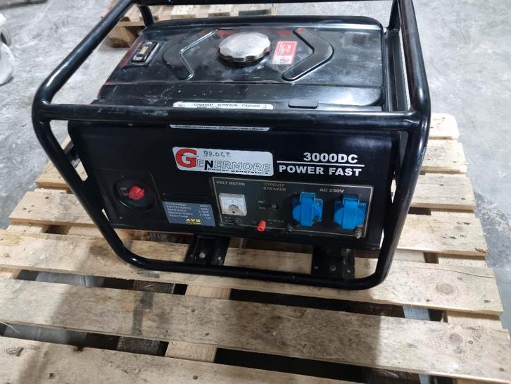 Groupe électrogène Genermore 3000DC – 230V  Bien lire !!, Doe-het-zelf en Bouw, Gereedschap | Overige machines, Gebruikt, Ophalen