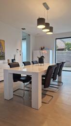 Tafel + 6 stoelen + salontafel, Huis en Inrichting, Tafels | Eettafels, Ophalen, Overige materialen, Gebruikt, 200 cm of meer