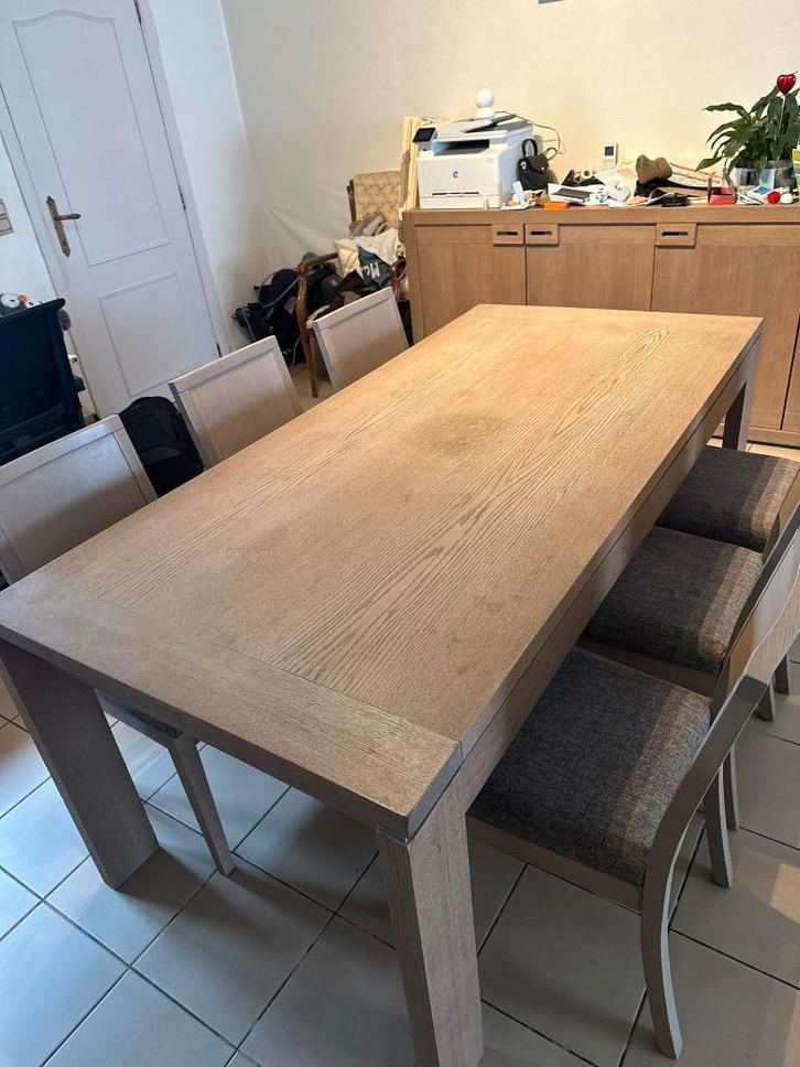 Volledige eetkamer set te koop, Huis en Inrichting, Complete eetkamers, Gebruikt, 4 tot 6 stoelen, Ophalen