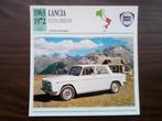 Lancia - Fiches Edito Service auto période 1963-1992, Collections, Comme neuf, Enlèvement ou Envoi, Voitures