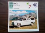 Lancia - Fiches Edito Service auto période 1963-1992, Collections, Enlèvement ou Envoi, Comme neuf, Voitures