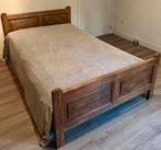 Eiken bed 120x200cm, Huis en Inrichting, Slaapkamer | Bedden, Ophalen, Gebruikt, Bruin, 120 cm