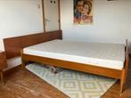 Bed + kastje, Huis en Inrichting, Slaapkamer | Bedden, Ophalen, Gebruikt, Bruin, 140 cm