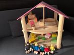 Houten poppenhuis, Kinderen en Baby's, Ophalen, Zo goed als nieuw, Poppenhuis
