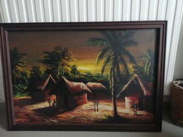 Congolees schilderij  beschikbaar voor biedingen