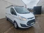 Ford transit custom 2.0 tdci L1H1 navi trekhaak keuring v.v, Auto's, Ford, Voorwielaandrijving, 4 cilinders, Wit, Leder