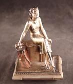 Art Deco sculptuur met aansteker, Antiek en Kunst, Kunst | Beelden en Houtsnijwerken, Ophalen of Verzenden