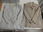 2 DAMES BLAZERS LICHT BEIGE & LICHTBRUIN GERUIT, Beige, Ophalen of Verzenden, Zo goed als nieuw, Jasje