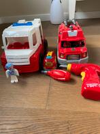 Set pompier ambulance, Ophalen of Verzenden, Zo goed als nieuw