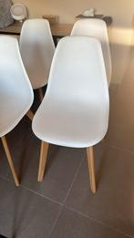 Moderne eettafel stoelen, Gebruikt, Wit, Vier, Modern