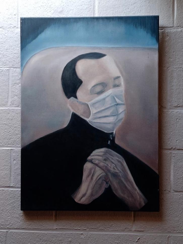 Stilte in de Storm MP Theunis, Antiek en Kunst, Kunst | Schilderijen | Modern, Ophalen