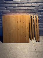 Tafel ikea natuur hout vierkant, Huis en Inrichting, Tafels | Eettafels, Ophalen, Gebruikt, 50 tot 100 cm, Vierkant