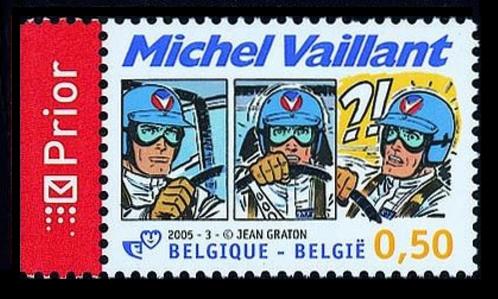 Postzegel Michel Vaillant van Jean Graton (stripverhaal), Postzegels en Munten, Postzegels | Europa | België, Frankeerzegel, Postfris