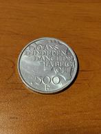 150 jaar Belgische onafhankelijkheid 500 FB 1830-1980, Postzegels en Munten, Ophalen, Zilver, Zilver