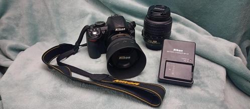 Nikon D3100 body + 2 lenzen + 2 batterijen + oplader, Audio, Tv en Foto, Fotocamera's Digitaal, Zo goed als nieuw, Spiegelreflex