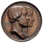 Medaille - Henri V en Marie Teresa van Modena, 1846 - koper, Verzenden, Overige materialen